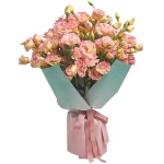 Букет из 25 розовых эустом